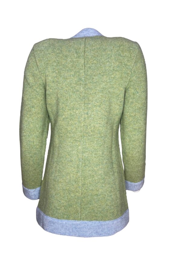 Strickjacke lang Limette