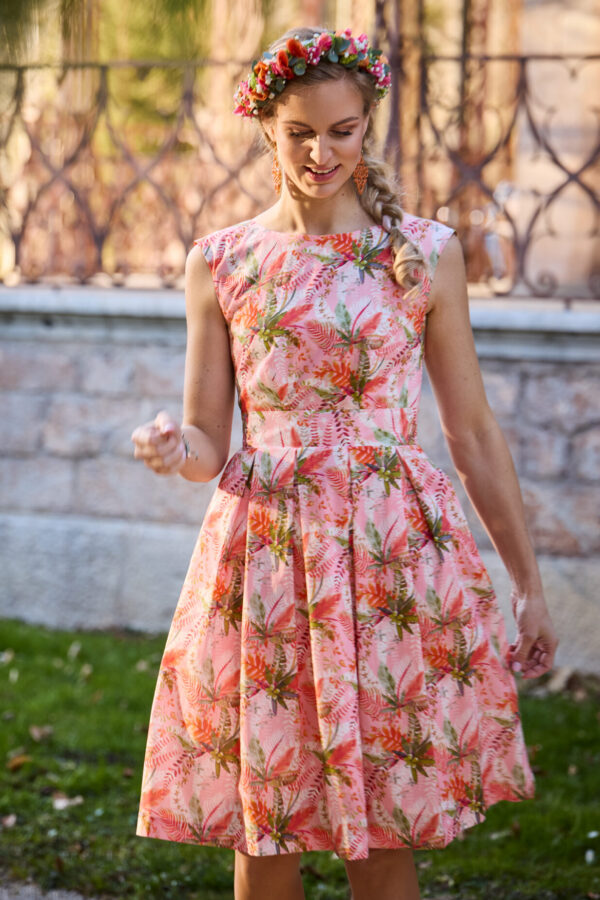 Kleid Cambridge allover orange