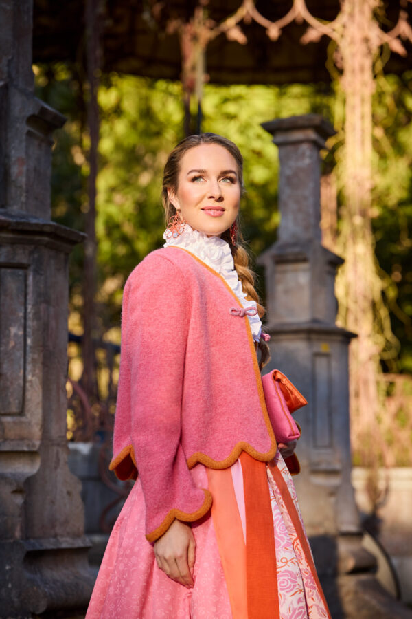 Wellenrandjacke Coral/Orange
