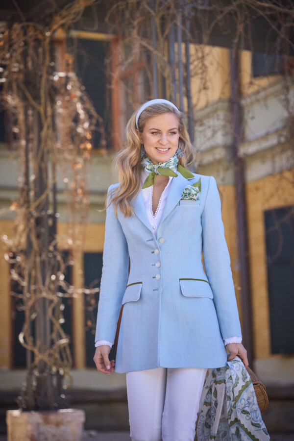 Gehrock Paris Leinen Himmelblau