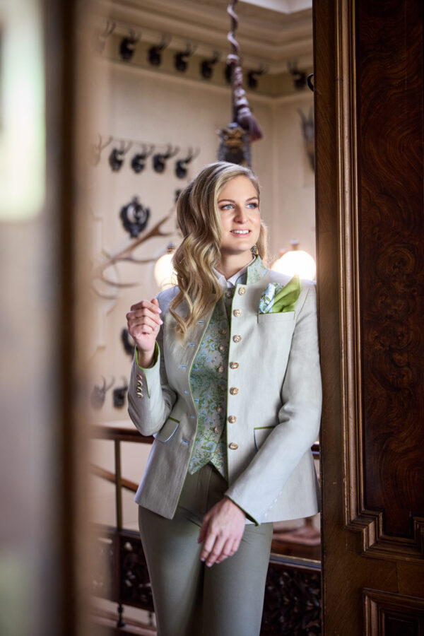 Jacke Gudrun Leinen Schilf HD