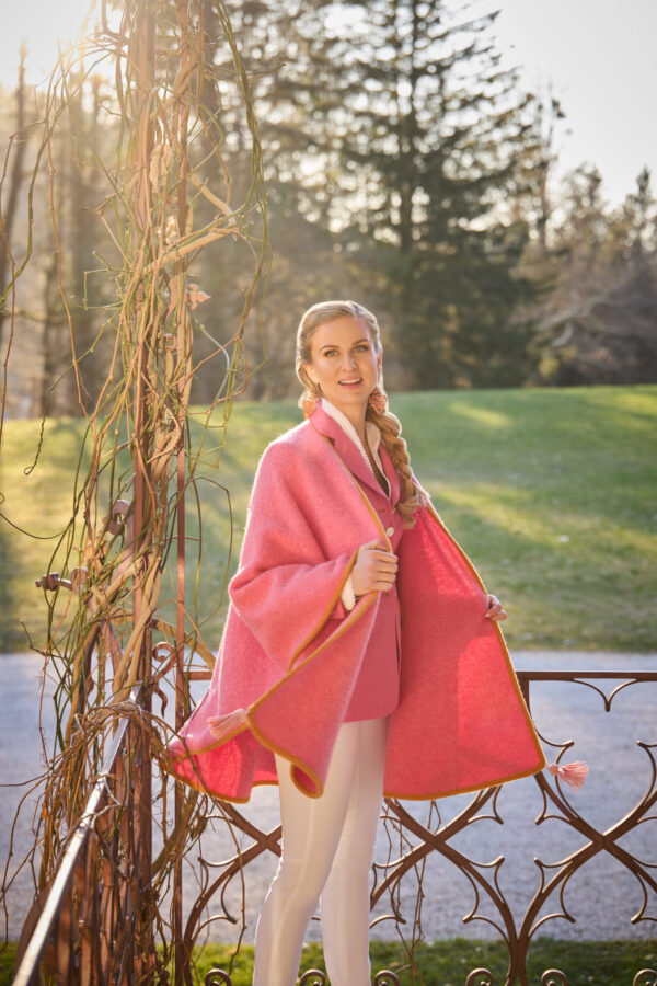 Jacke Lara Leinen Kirschblüte