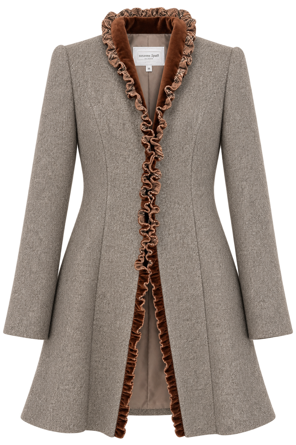 Gehrock Dolly Tweed Grau
