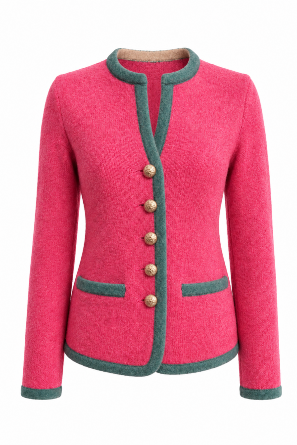 Blazerjacke Rundhals peony