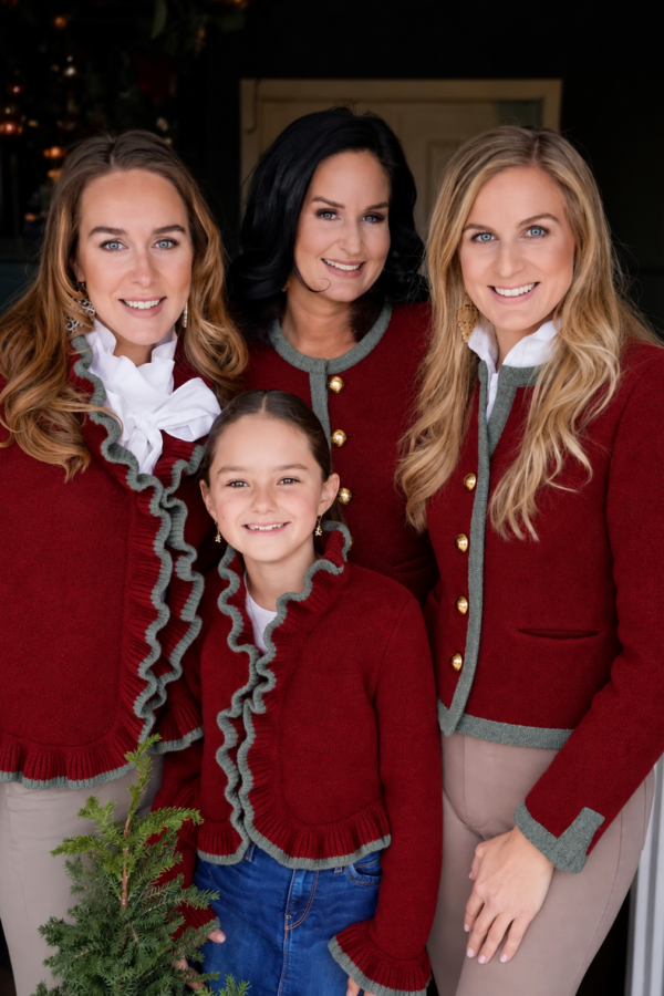 Strickjacke kurz m. Armschlitzen Bordeaux