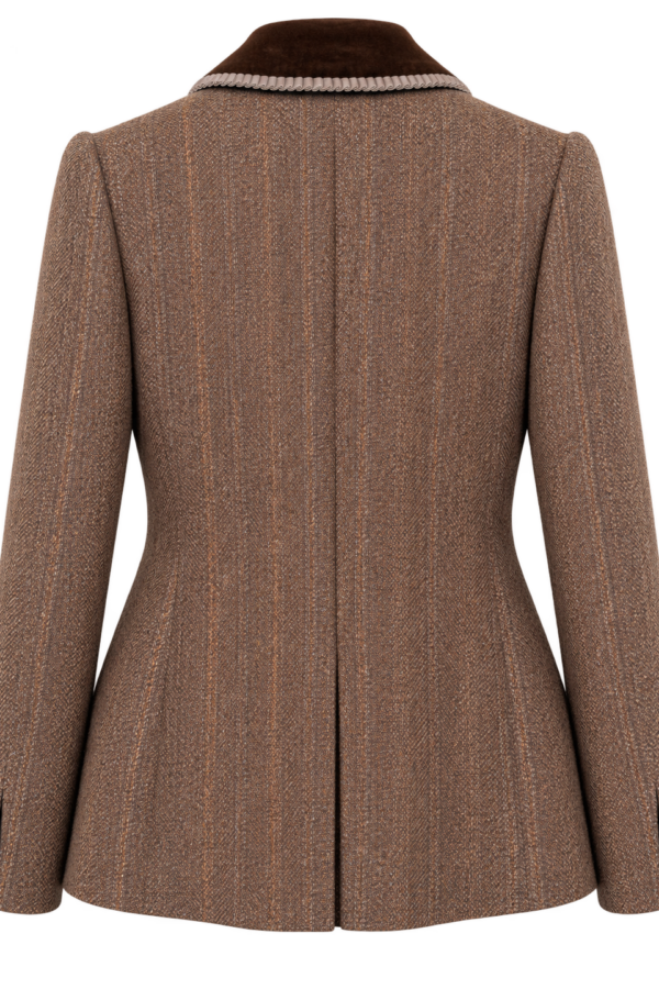 Jacke Lara Tweed HB Dunkelbraun