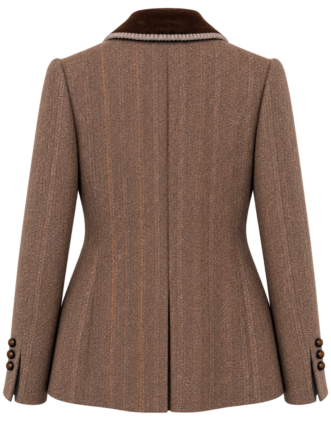 Jacke Lara Tweed HB Dunkelbraun – Bild 2