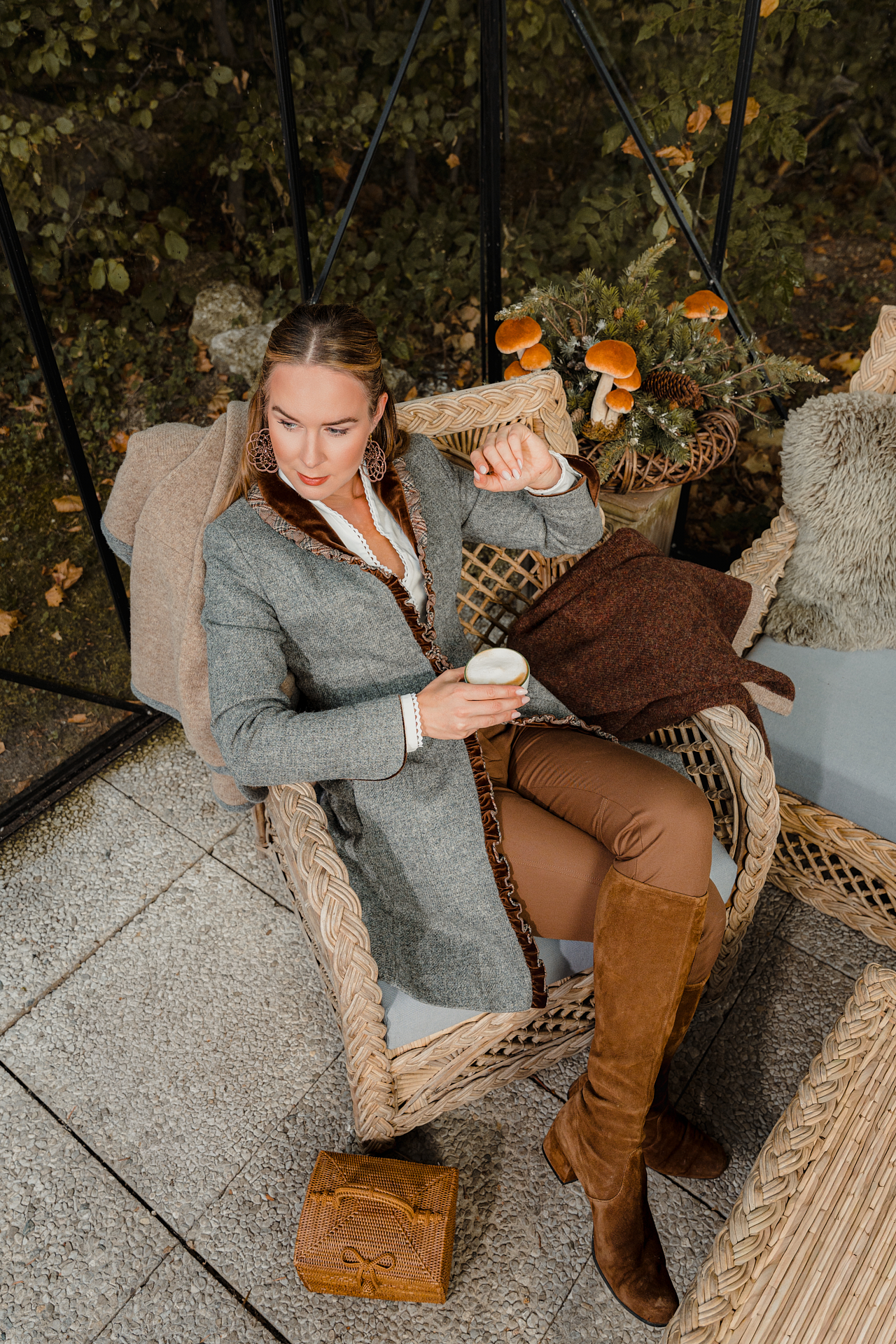 Gehrock Dolly Tweed Grau – Bild 4