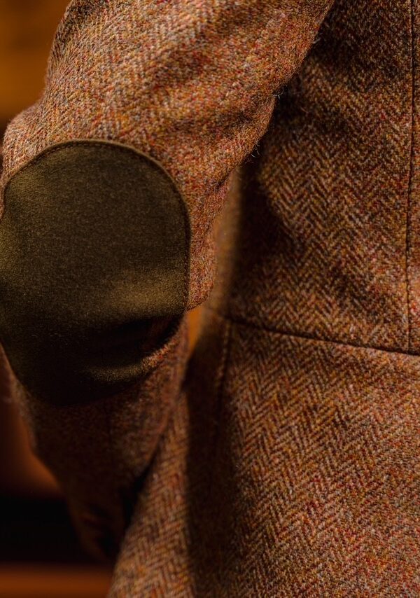 Jacke Hamburg Tweed HB jagdbraun