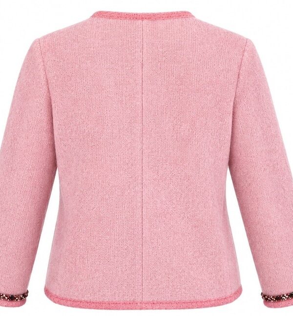 Jacke Light Rose/Sea Pink m. Perlenborte