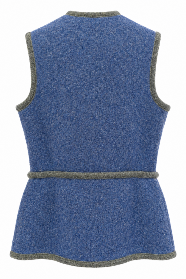 Strickweste zum Binden Denim/Fen